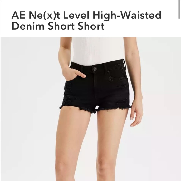 American Eagle high waisted jean shorts - Picture 3 of 5